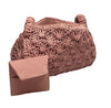 1960s Pink Raffia Barrel Bag
