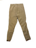 Khaki, stretchy breeches.