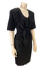 Side angle view-Mugler 1980s Tie Front Dress
