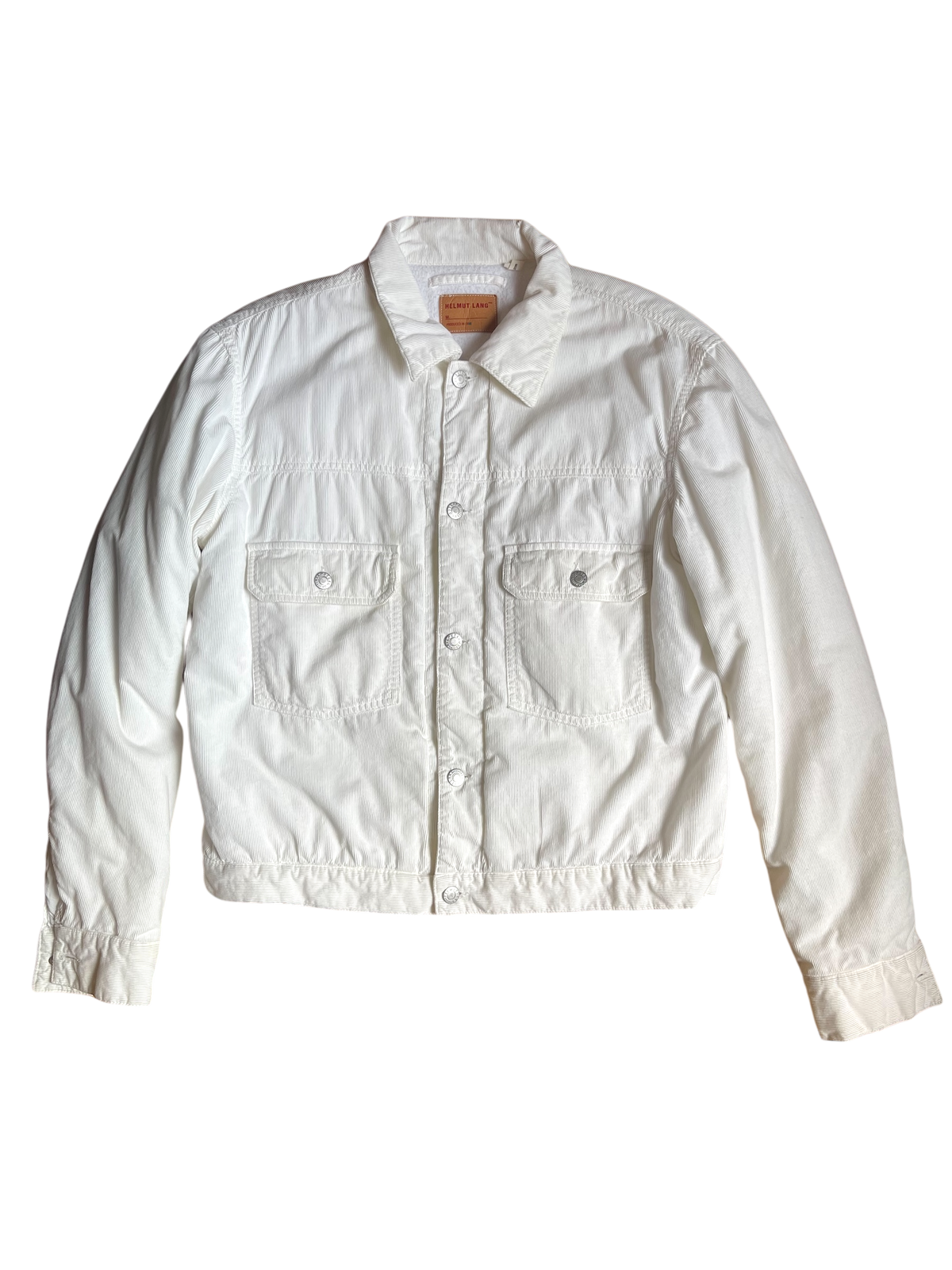 行列のできるレビュー商品、集めました。高評価アイテム 1998 Helmut Lang White Corduroy Button Up Jacket – Screaming ジャケット・アウター