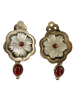 Sterling Silver Flower Clip-On Drop Earrings