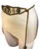 1970s Egyptian Revival Brass Coin Belt