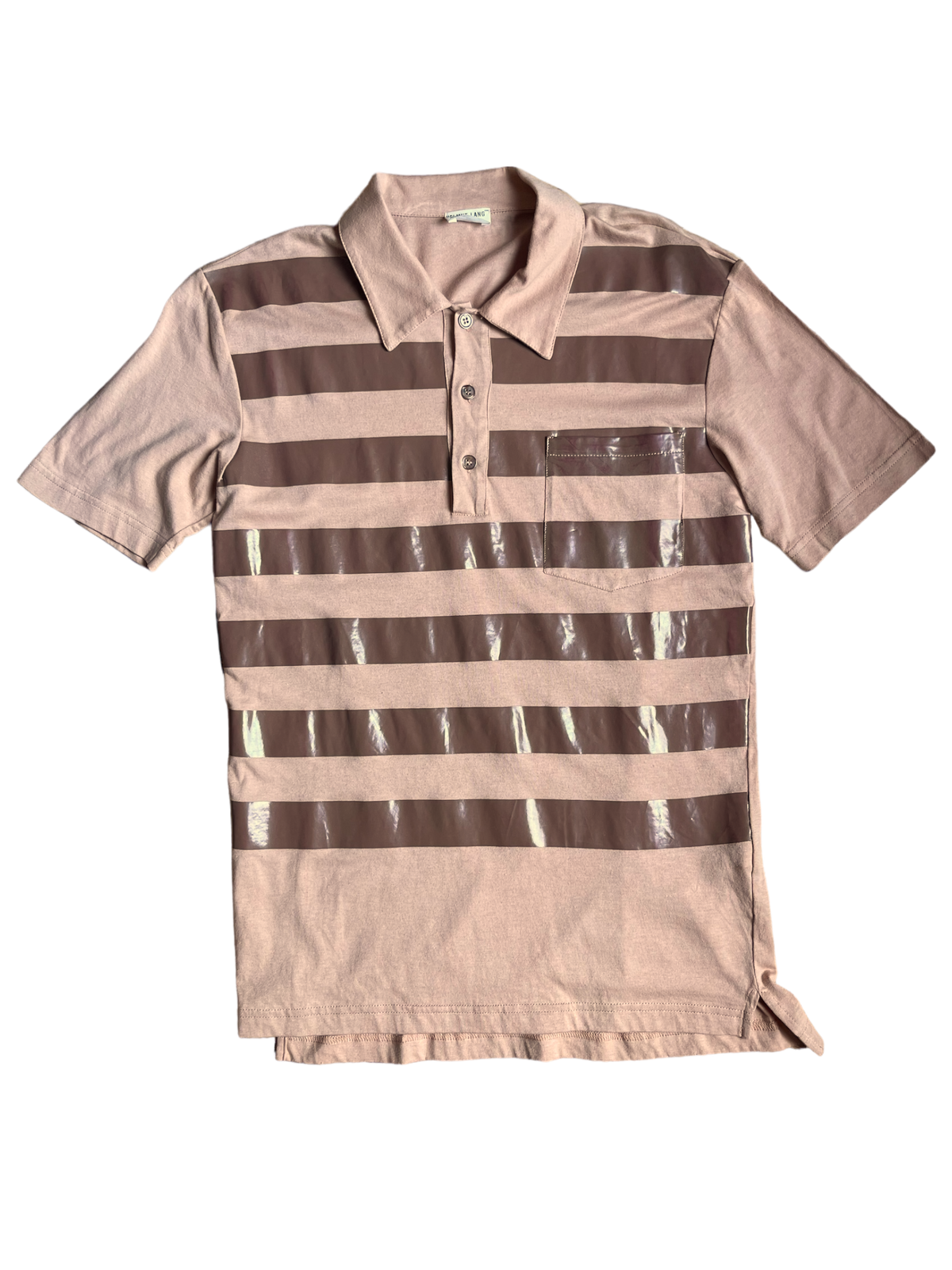 1996 Helmut Lang Brown Striped Polo – Screaming Mimis Vintage Fashion