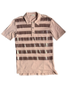 1996 Helmut Lang Brown Striped Polo
