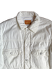 1998 Helmut Lang White Corduroy Button Up Jacket