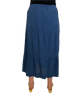 1970s Blue Tiered Cotton Skirt