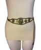 1970s Egyptian Revival Brass Coin Belt