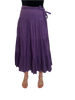 1970s Purple Tiered Wrap Skirt