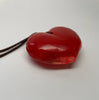 Cara Croninger Hand Carved Red Heart Pendant Necklace