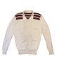 1990s Helmut Lang Burgundy Striped Cardigan