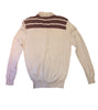 1990s Helmut Lang Burgundy Striped Cardigan