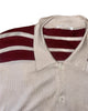 1990s Helmut Lang Burgundy Striped Cardigan