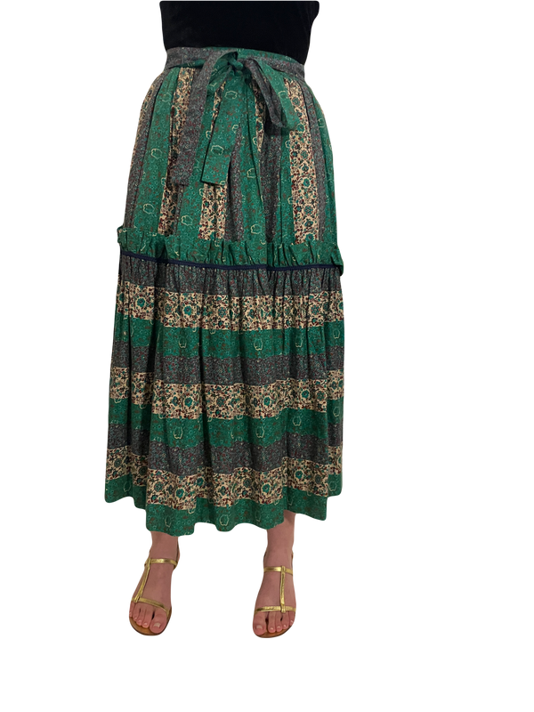 1970s Yves Saint Laurent Printed Skirt