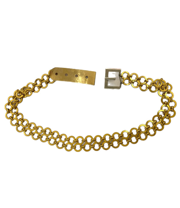 1970s Mixed Metal Buckle Belt