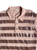 1996 Helmut Lang Brown Striped Polo