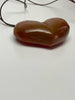 Cara Croninger Hand Carved Brown Heart Pendant Necklace