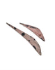 Cara Croninger Asymmetrical Pink Spotted Earrings