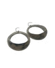 Cara Croninger Gray Carved Circle Earrings