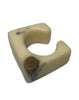Cara Croninger Hand Crafted White & Brown Marbled Square Bracelet