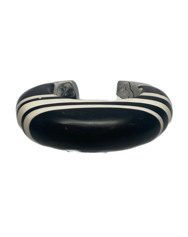 Cara Croninger Black & White Striped Bracelet