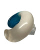 Cara Croninger White & Teal Ombre Resin Bracelet