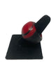 Cara Croninger Red & Black Stripe Resin Ring
