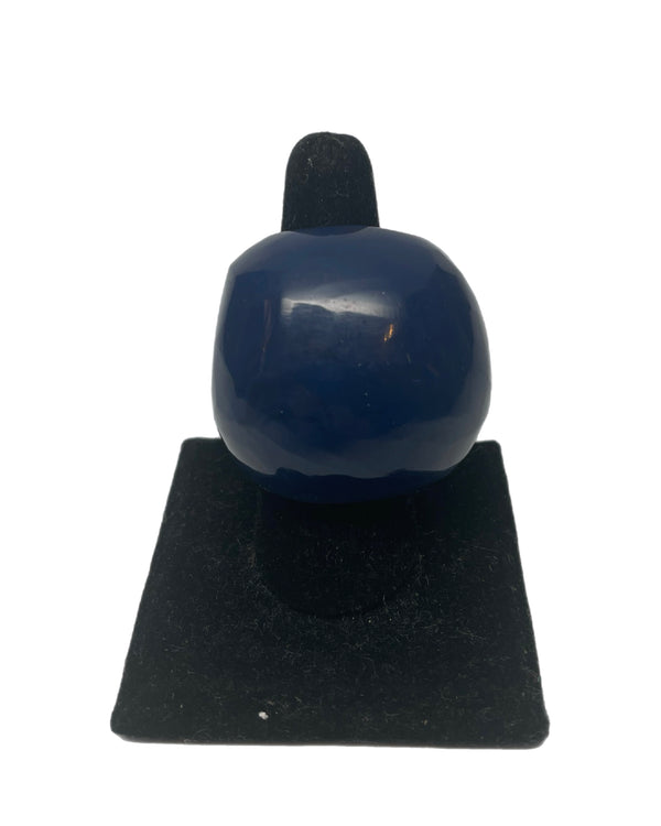 Cara Croninger Dark Blue Chunky Resin Ring