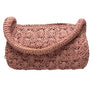 1960s Pink Raffia Barrel Bag