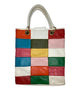 1970s Leather Multicolor Patchwork Bag