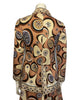 Back side of brown floral Pucci jacket 