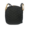 Harry Rosenfeld Black Quilted Evening Bag w/ Gold Hardware