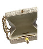 1960s Rodo White Basket Weave Bag w/ Gold Chain Strap