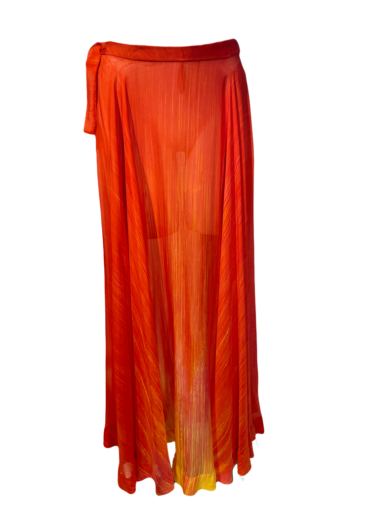 Chiffon sales skirt 70s