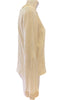 cotton gauze long sleeve blouse on a mannequin