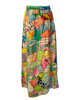 1970s Mix Print Patchwork Maxi Skirt