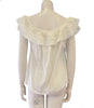 Back of the ruffle blouse