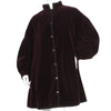 Yves Saint Laurent 1970s Purple Velvet Opera Coat
