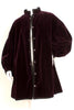Yves Saint Laurent 1970s Purple Velvet Opera Coat