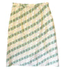 pastel multicolor silk skirt.