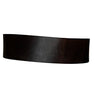 Brown leather belt with snap pouch one one side. 