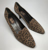 1980s Peter Fox Leopard Print Loafer Style Heels