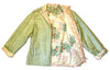 pastel multicolor silk jacket.