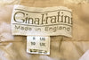 Detail shot of "Gina Fratini" label. Marked size 8 US and 10 UK