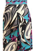 Close up view of 1960s Emilio Pucci pleated skirt