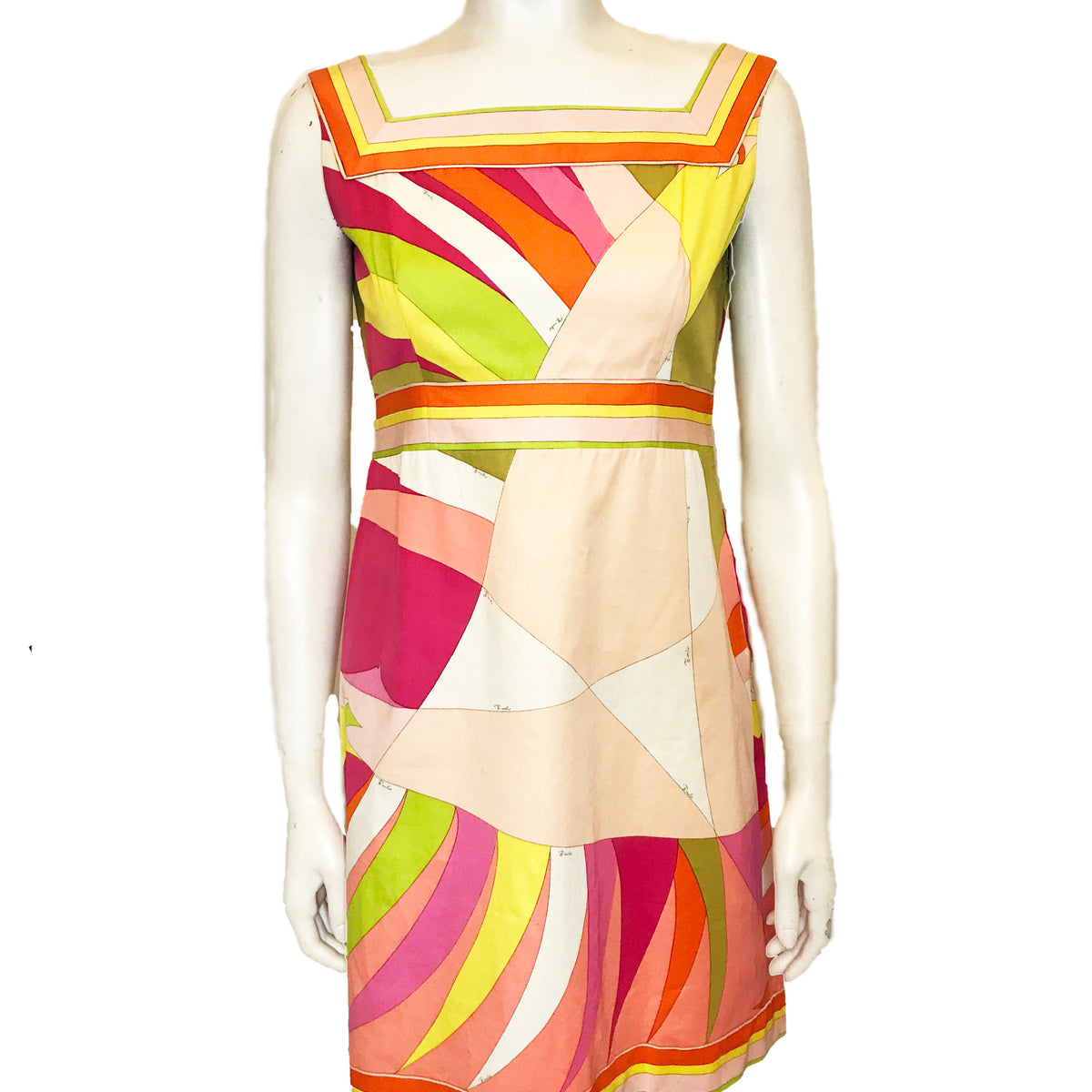 1960s Pucci Square Neck Cotton Mini Dress – Screaming Mimis Vintage Fashion