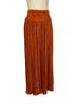 Mary McFadden burnt orange pleated flowy pants