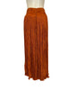 Back view-Mary McFadden burnt orange pleated flowy pants