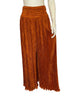 Pants stretched-Mary McFadden burnt orange pleated flowy pants