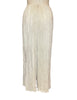 Back view-Mary McFadden white pleated flowy pants