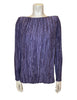 Mary McFadden light purple pleated long sleeve top